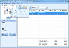 Time Tracking Software Screen Shot