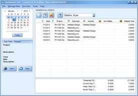 Time Tracking Software Screen Shot