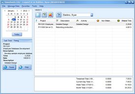 Timesheets Lite with Task Timer Active